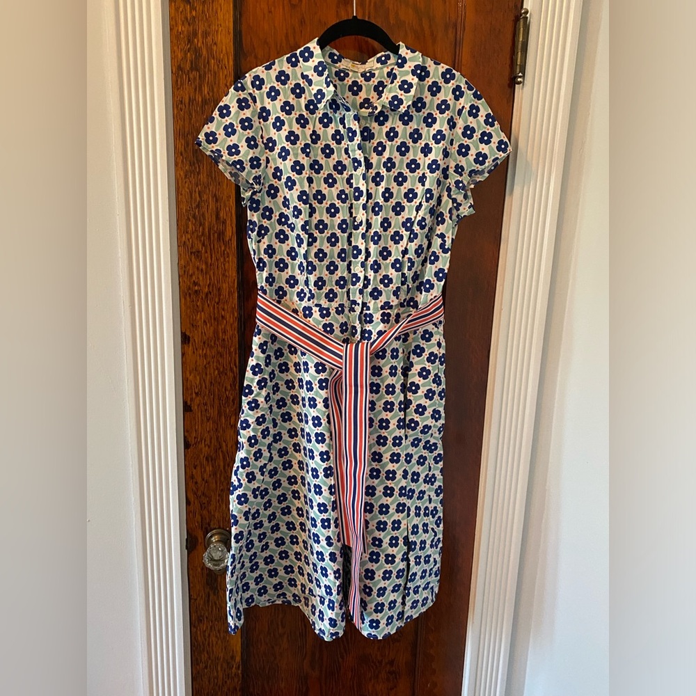 Boden mod print shirt dress